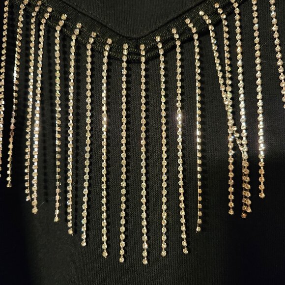 Torrid Black Rhinestone Sweatshirt- 4x - Picture 2 of 2